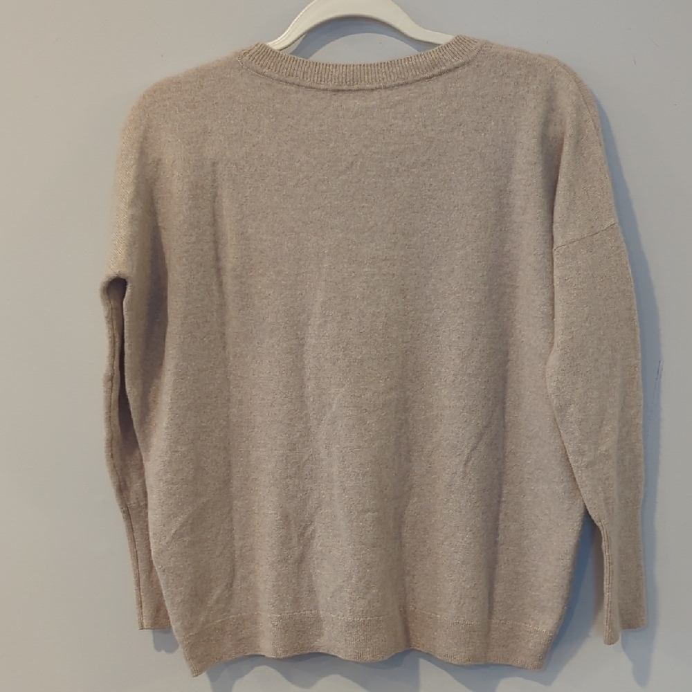 J. Crew Cashmere Sweater Crewneck‎ Tan size XS - Picture 6 of 9
